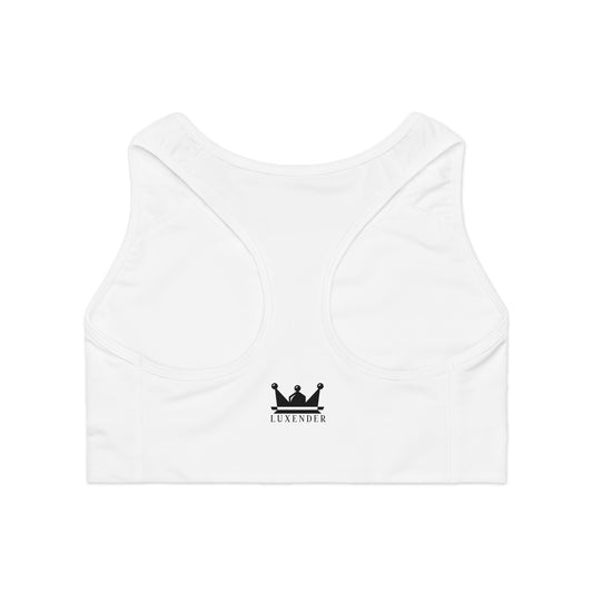 Chic Sports Bra - Lux Design, Fitness Top, Activewear, Gift for Her, Workout Essential, Athleisure Piece