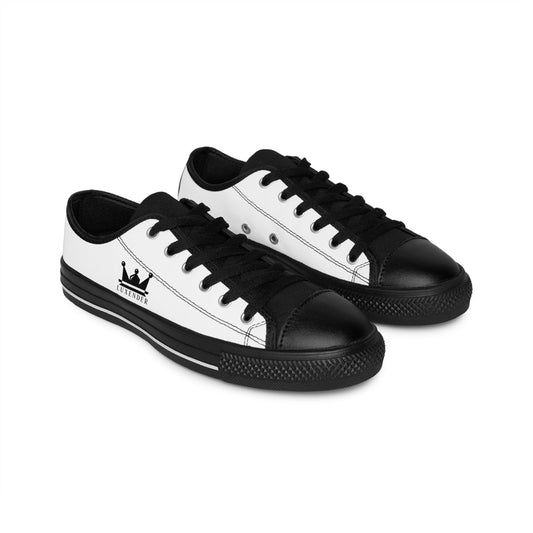 Crown Logo Low-Top Sneakers — Men's Casual Canvas Shoes