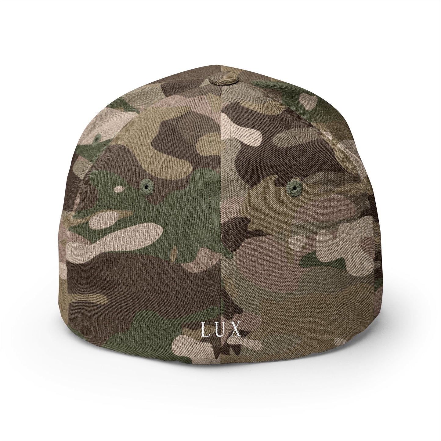 Embroidered Crown Cap — Luxe Minimalist Baseball Hat with 'LUX' Back