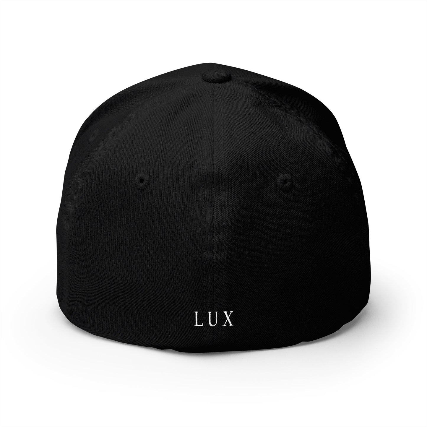 Embroidered Crown Cap — Luxe Minimalist Baseball Hat with 'LUX' Back