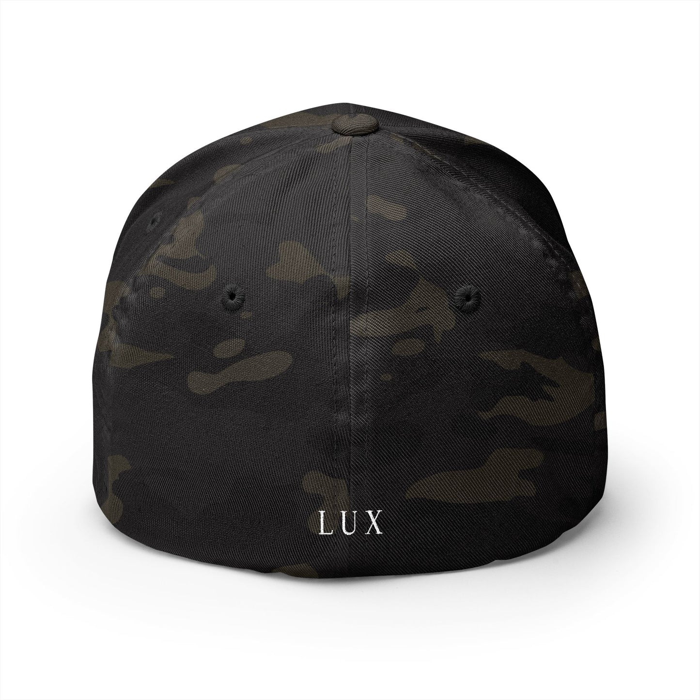 Embroidered Crown Cap — Luxe Minimalist Baseball Hat with 'LUX' Back