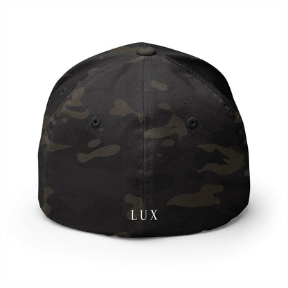 Embroidered Crown Cap — Luxe Minimalist Baseball Hat with 'LUX' Back