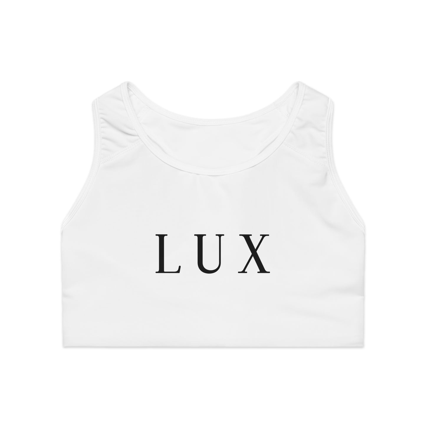 Chic Sports Bra - Lux Design, Fitness Top, Activewear, Gift for Her, Workout Essential, Athleisure Piece