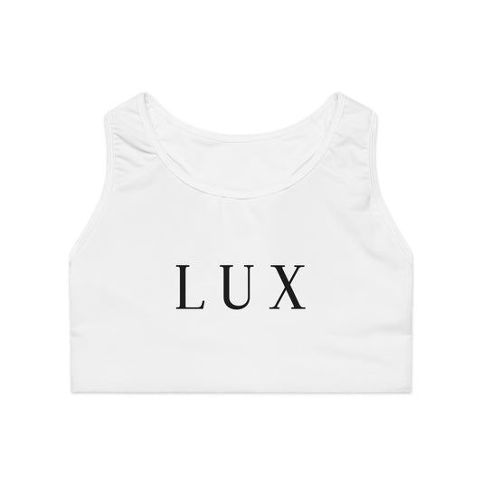 Chic Sports Bra - Lux Design, Fitness Top, Activewear, Gift for Her, Workout Essential, Athleisure Piece
