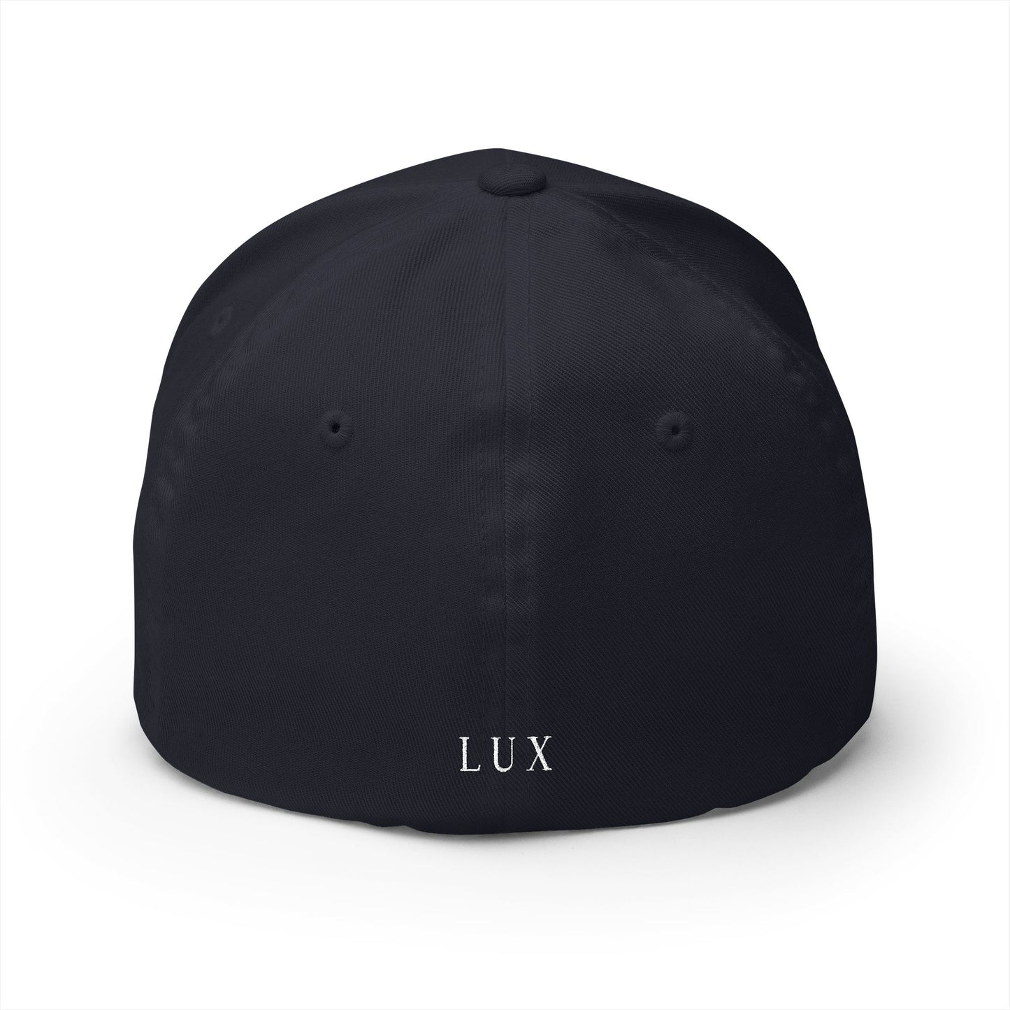 Embroidered Crown Cap — Luxe Minimalist Baseball Hat with 'LUX' Back