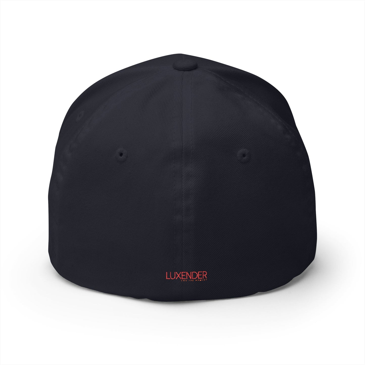 Embroidered Red Crown Cap — Closed-Back Structured Baseball Hat