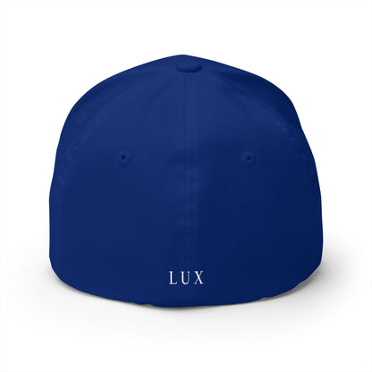 Embroidered Crown Cap — Luxe Minimalist Baseball Hat with 'LUX' Back
