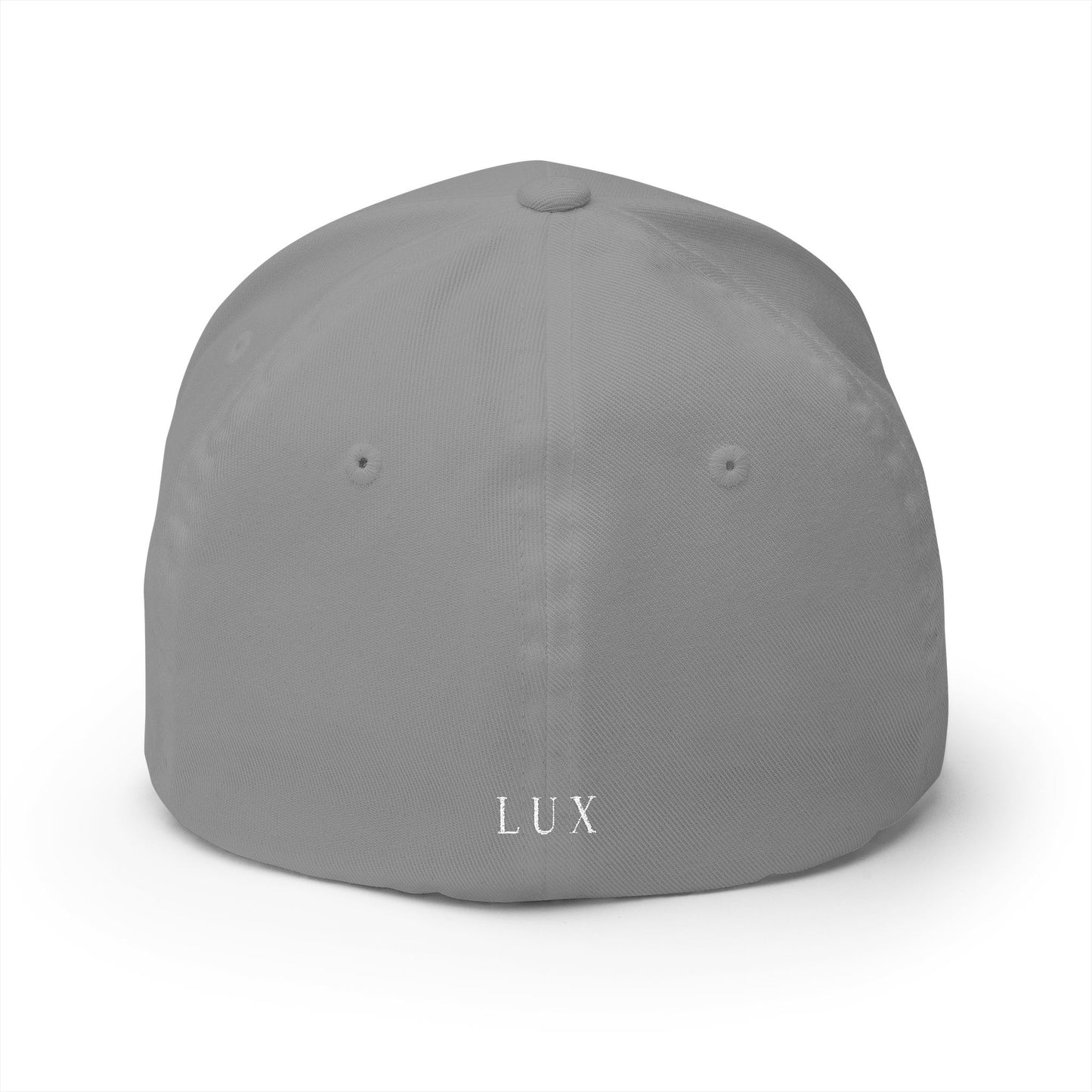 Embroidered Crown Cap — Luxe Minimalist Baseball Hat with 'LUX' Back