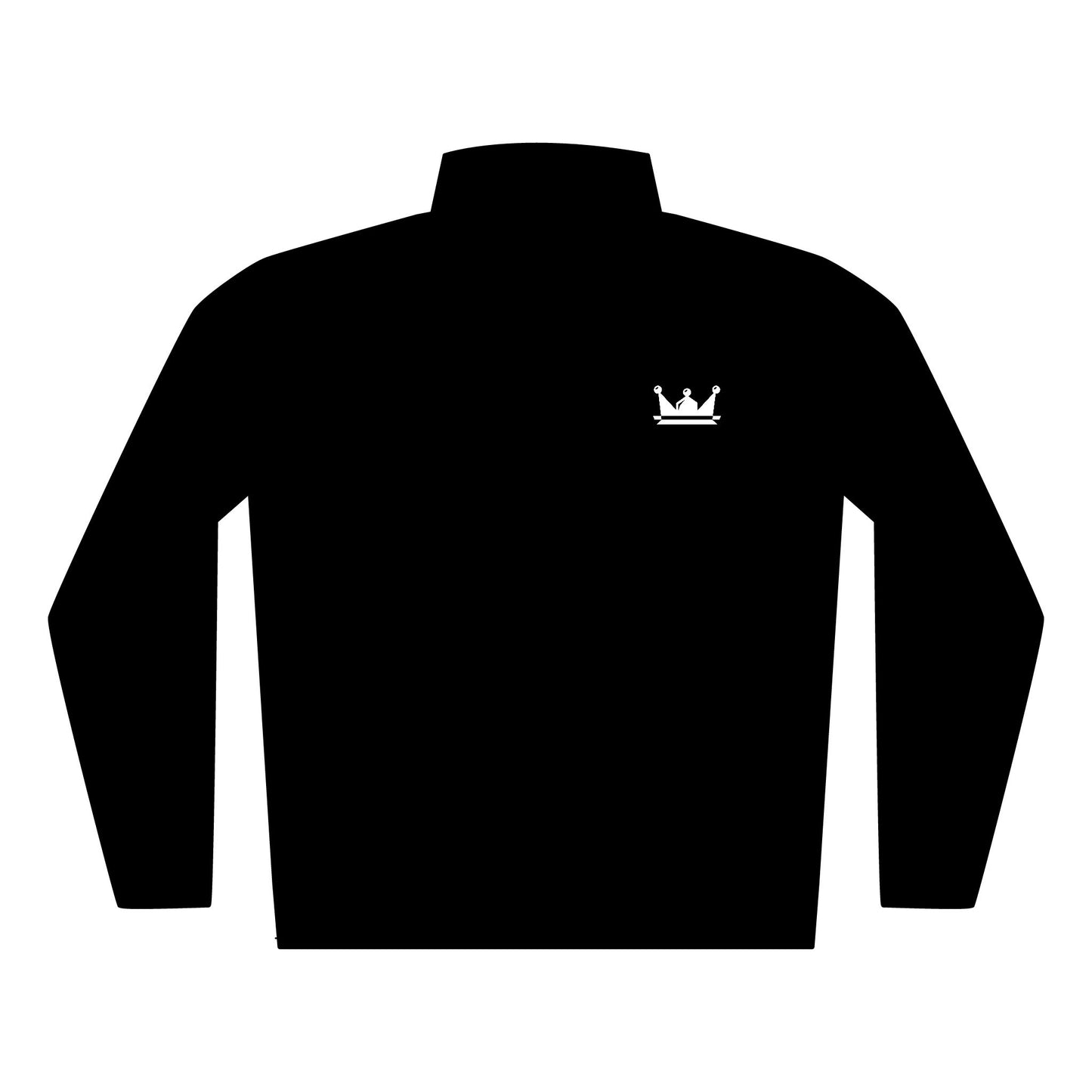 Embroidered Crown Quilted Full-Zip Jacket