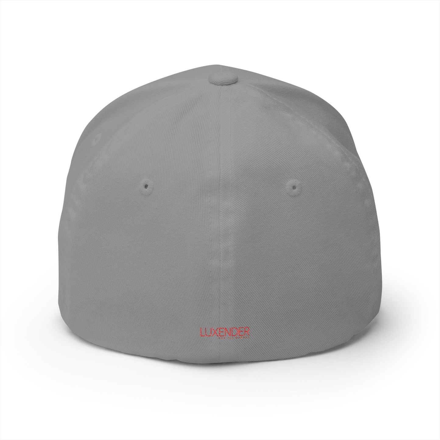 Embroidered Red Crown Cap — Closed-Back Structured Baseball Hat