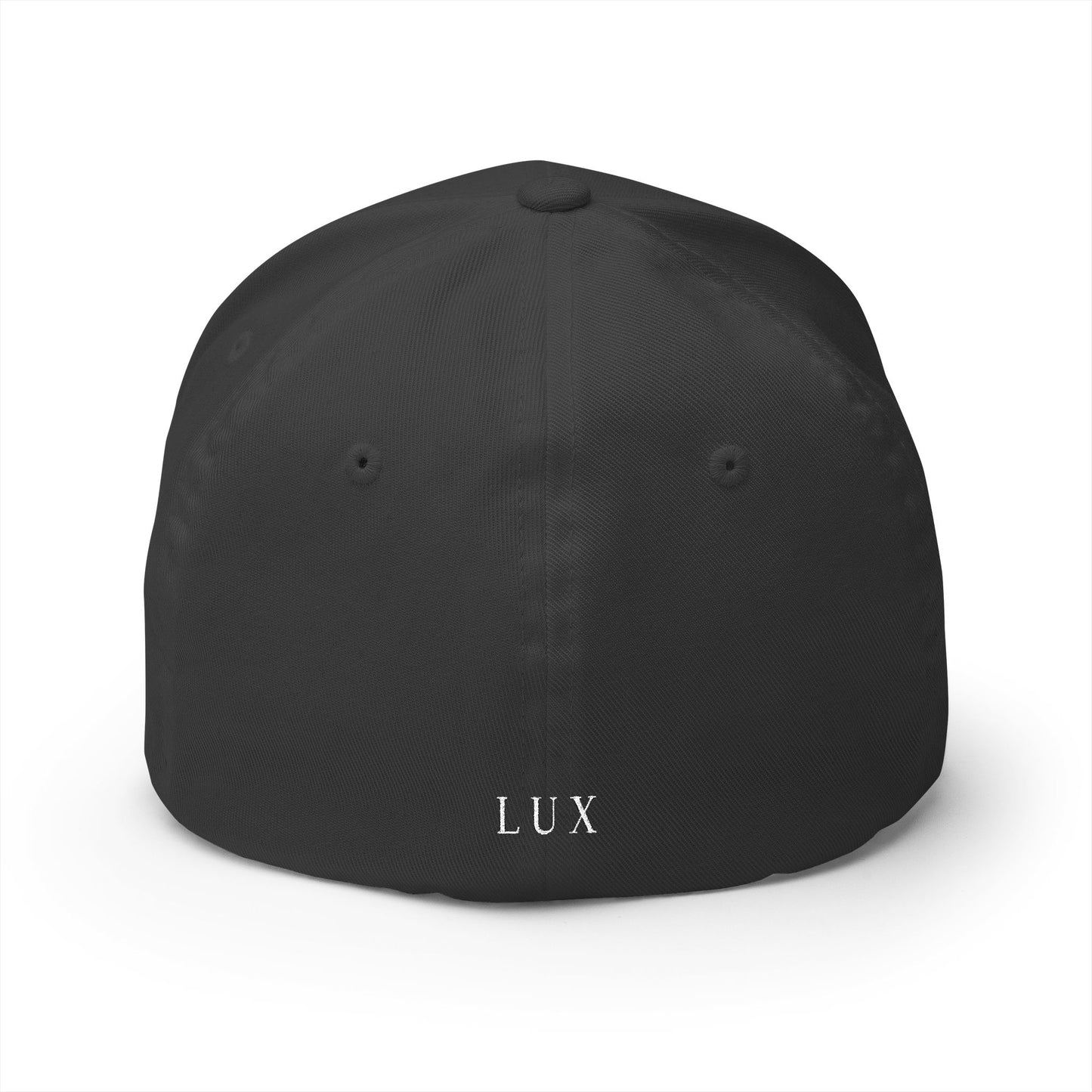 Embroidered Crown Cap — Luxe Minimalist Baseball Hat with 'LUX' Back