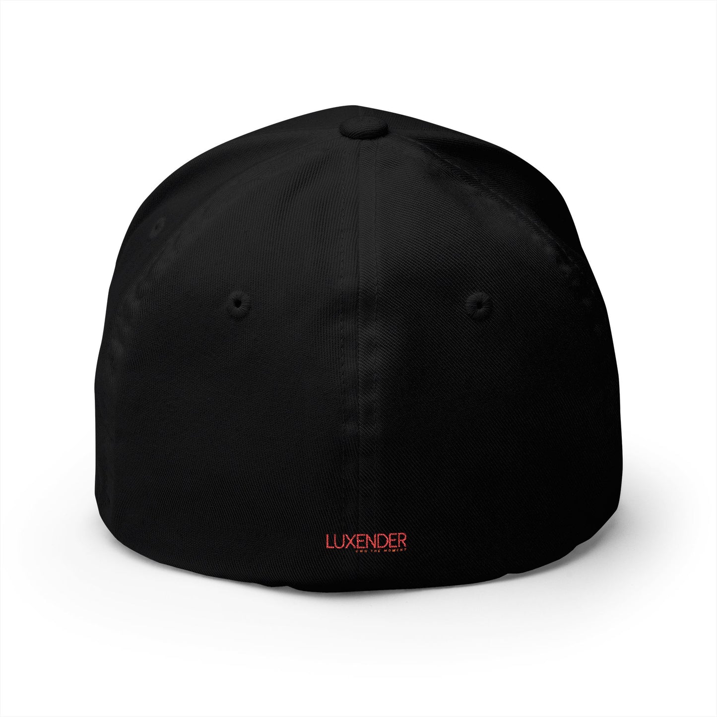 Embroidered Red Crown Cap — Closed-Back Structured Baseball Hat