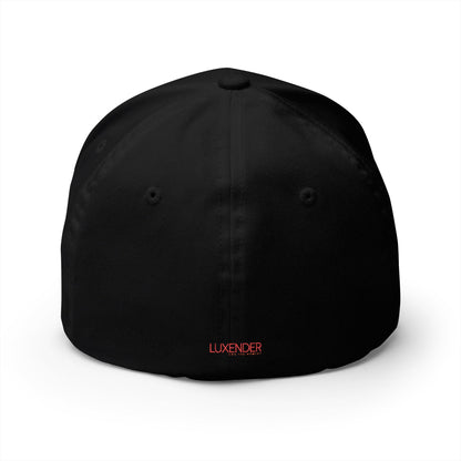 Embroidered Red Crown Cap — Closed-Back Structured Baseball Hat
