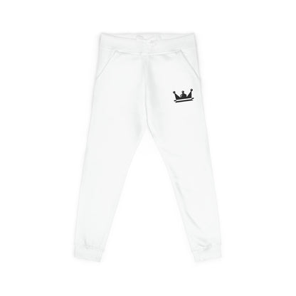 Embroidered Crown Fleece Sweatpants — Cozy Casual Joggers