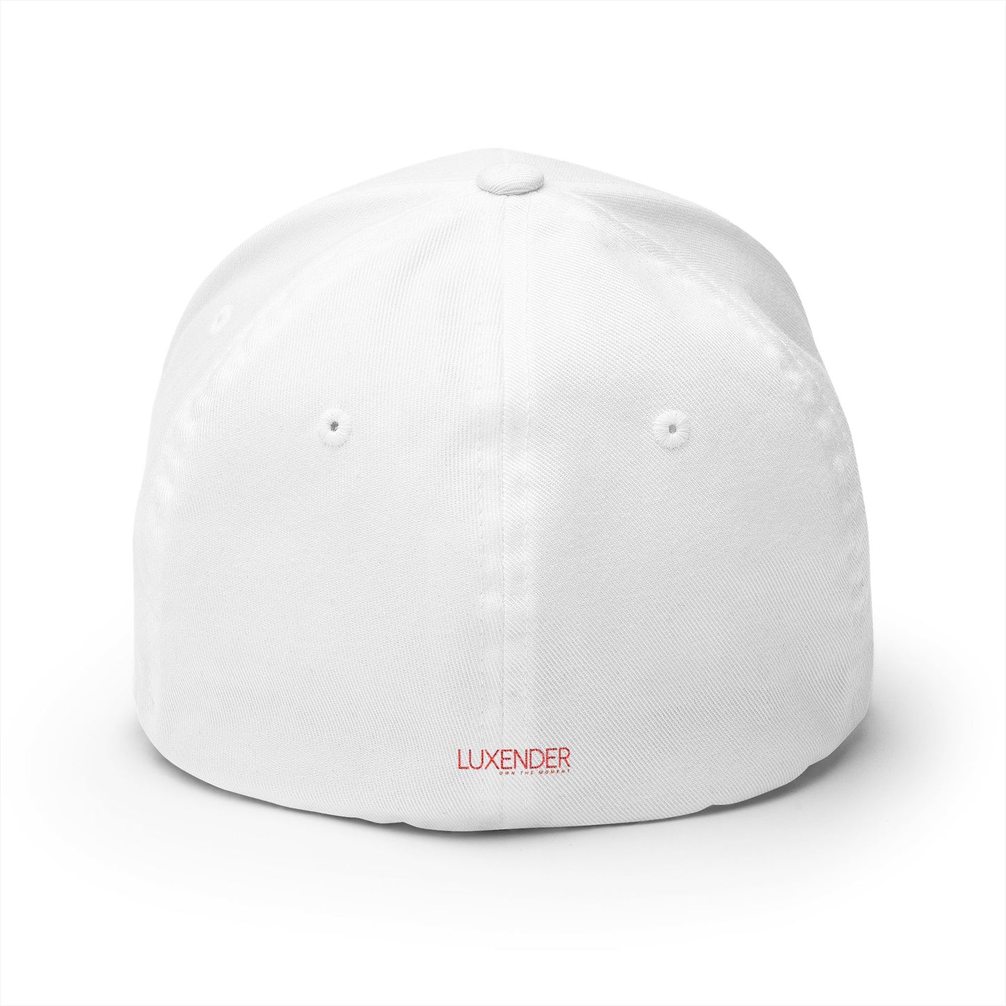 Embroidered Red Crown Cap — Closed-Back Structured Baseball Hat