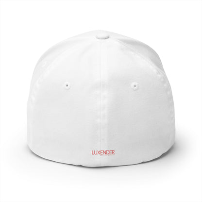 Embroidered Red Crown Cap — Closed-Back Structured Baseball Hat
