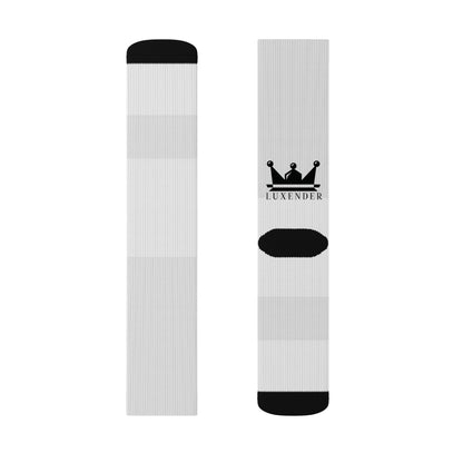 Crown Logo Sublimation Socks — Personalized Athletic Crew Socks