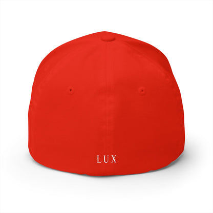 Embroidered Crown Cap — Luxe Minimalist Baseball Hat with 'LUX' Back